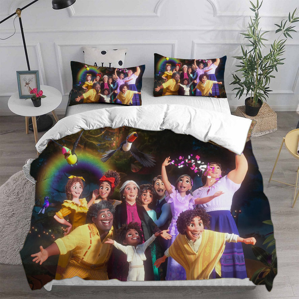 Encanto Mirabel Cosplay Bedding Set Duvet Cover Pillowcases Halloween Home Decor