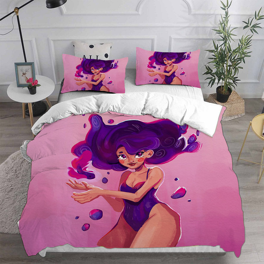 Encanto Mirabel Cosplay Bedding Set Duvet Cover Pillowcases Halloween Home Decor