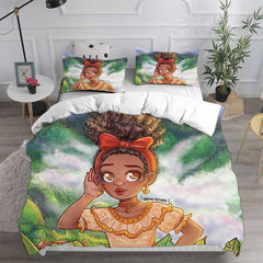 Encanto Mirabel Cosplay Bedding Set Duvet Cover Pillowcases Halloween Home Decor