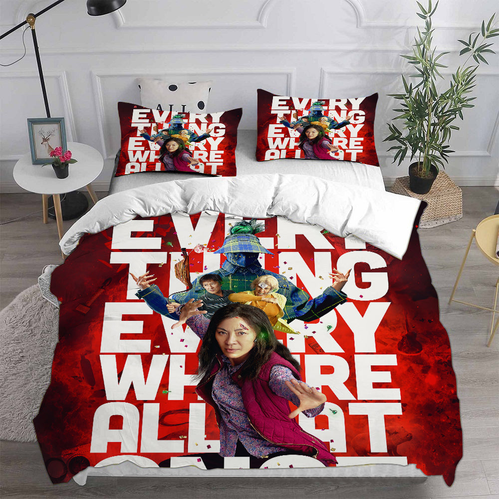 Everything Everywhere All at Once Cosplay Bedding Set Duvet Cover Pillowcases Halloween Home Decor