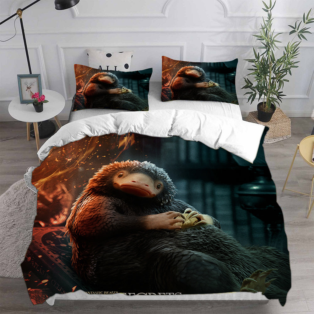 Fantastic Beasts The Secrets of Dumbledore Cosplay Bedding Set Duvet Cover Pillowcases Halloween Home Decor