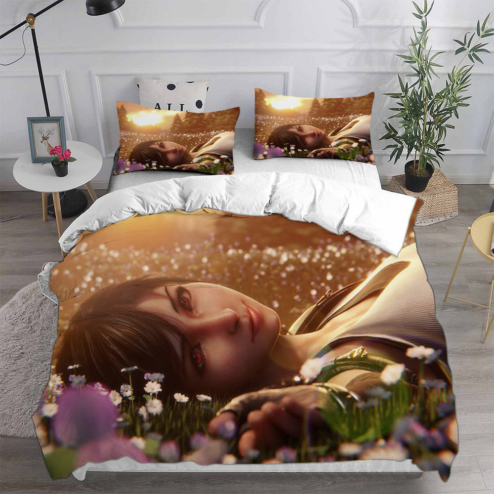 Final Fantasy VII Remake Cosplay Bedding Set Duvet Cover Pillowcases Halloween Home Decor