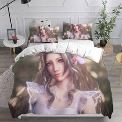 Final Fantasy VII Remake Cosplay Bedding Set Duvet Cover Pillowcases Halloween Home Decor