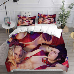 Final Fantasy VII Remake Cosplay Bedding Set Duvet Cover Pillowcases Halloween Home Decor