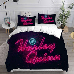 Harley Quinn Season 3 Cosplay Bedding Set Duvet Cover Pillowcases Halloween Home Decor
