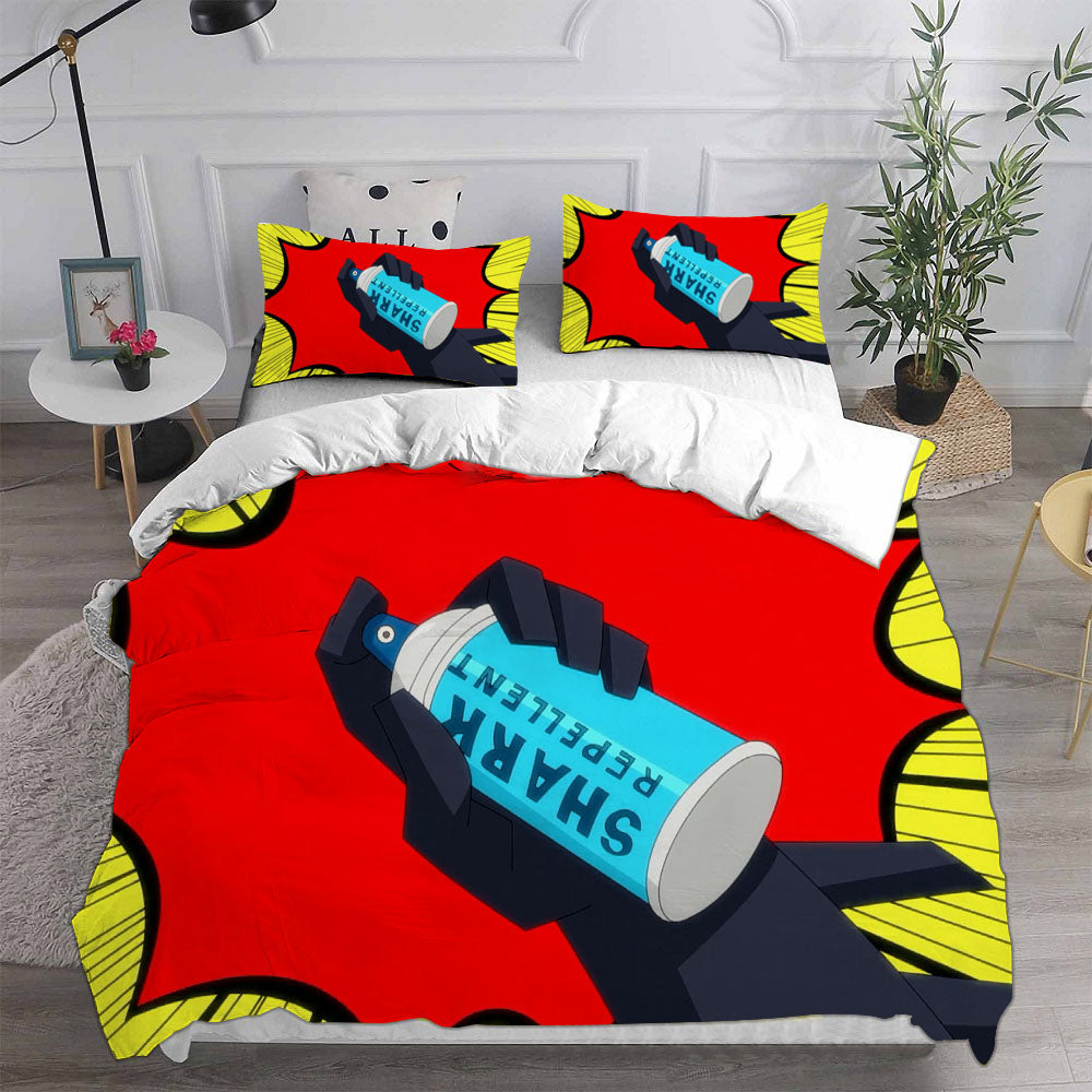 Harley Quinn Season 3 Cosplay Bedding Set Duvet Cover Pillowcases Halloween Home Decor