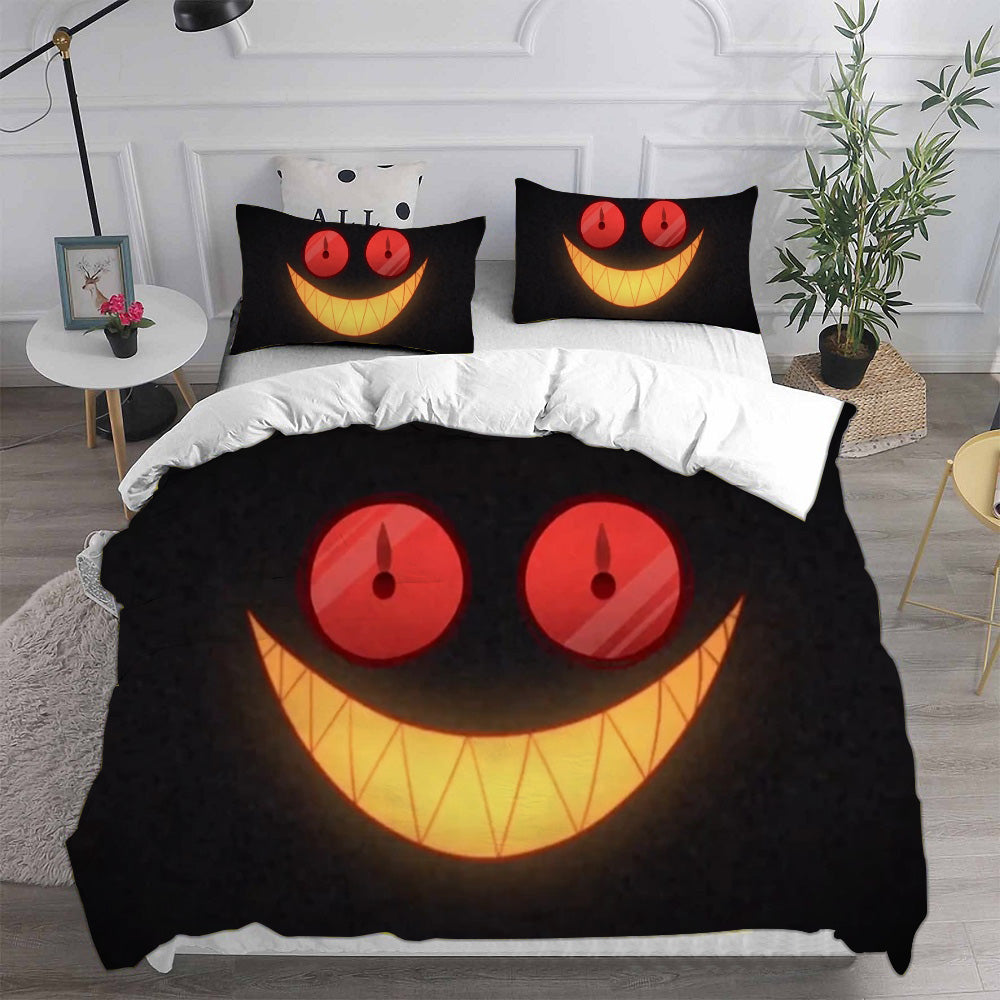 Hazbin Hotel Alastor Cosplay Bedding Set Duvet Cover Pillowcases Halloween Home Decor