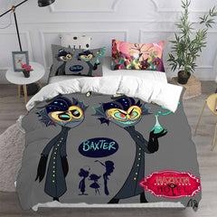 Hazbin Hotel Alastor Cosplay Bedding Set Duvet Cover Pillowcases Halloween Home Decor