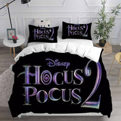 Hocus Pocus 2 Cosplay Bedding Set Duvet Cover Pillowcases Halloween Home Decor