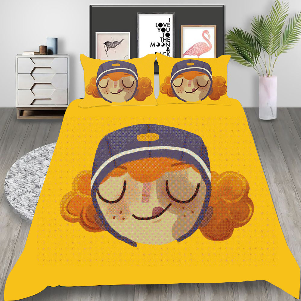 Knights and Bikes Cosplay Bedding Set Duvet Cover Pillowcases Halloween Home Decor