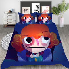 Knights and Bikes Cosplay Bedding Set Duvet Cover Pillowcases Halloween Home Decor