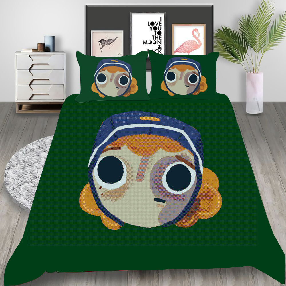 Knights and Bikes Cosplay Bedding Set Duvet Cover Pillowcases Halloween Home Decor