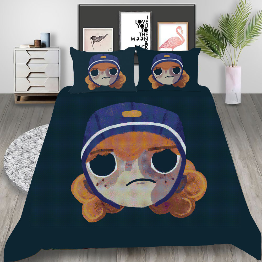 Knights and Bikes Cosplay Bedding Set Duvet Cover Pillowcases Halloween Home Decor
