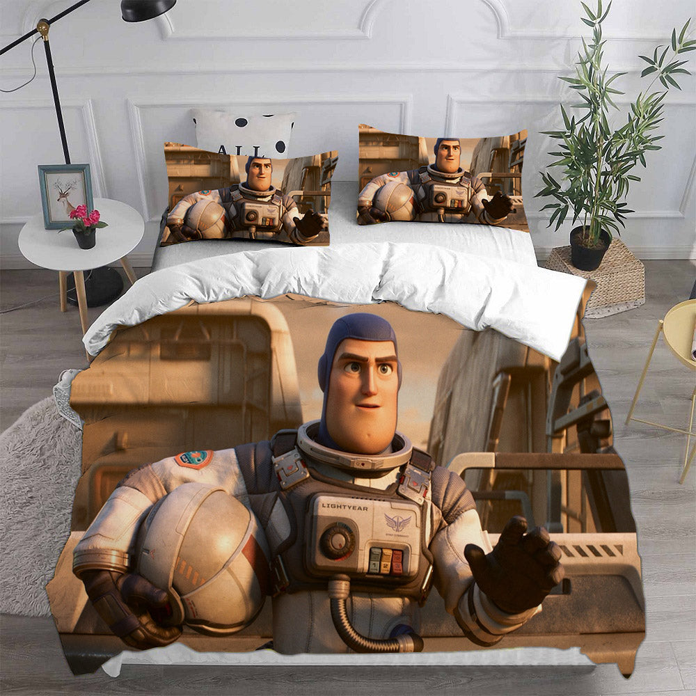 Lightyear Cosplay Bedding Set Duvet Cover Pillowcases Halloween Home Decor