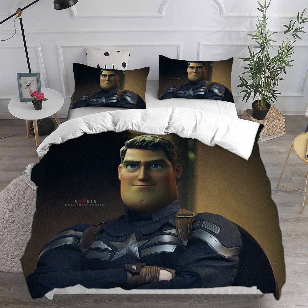 Lightyear Cosplay Bedding Set Duvet Cover Pillowcases Halloween Home Decor