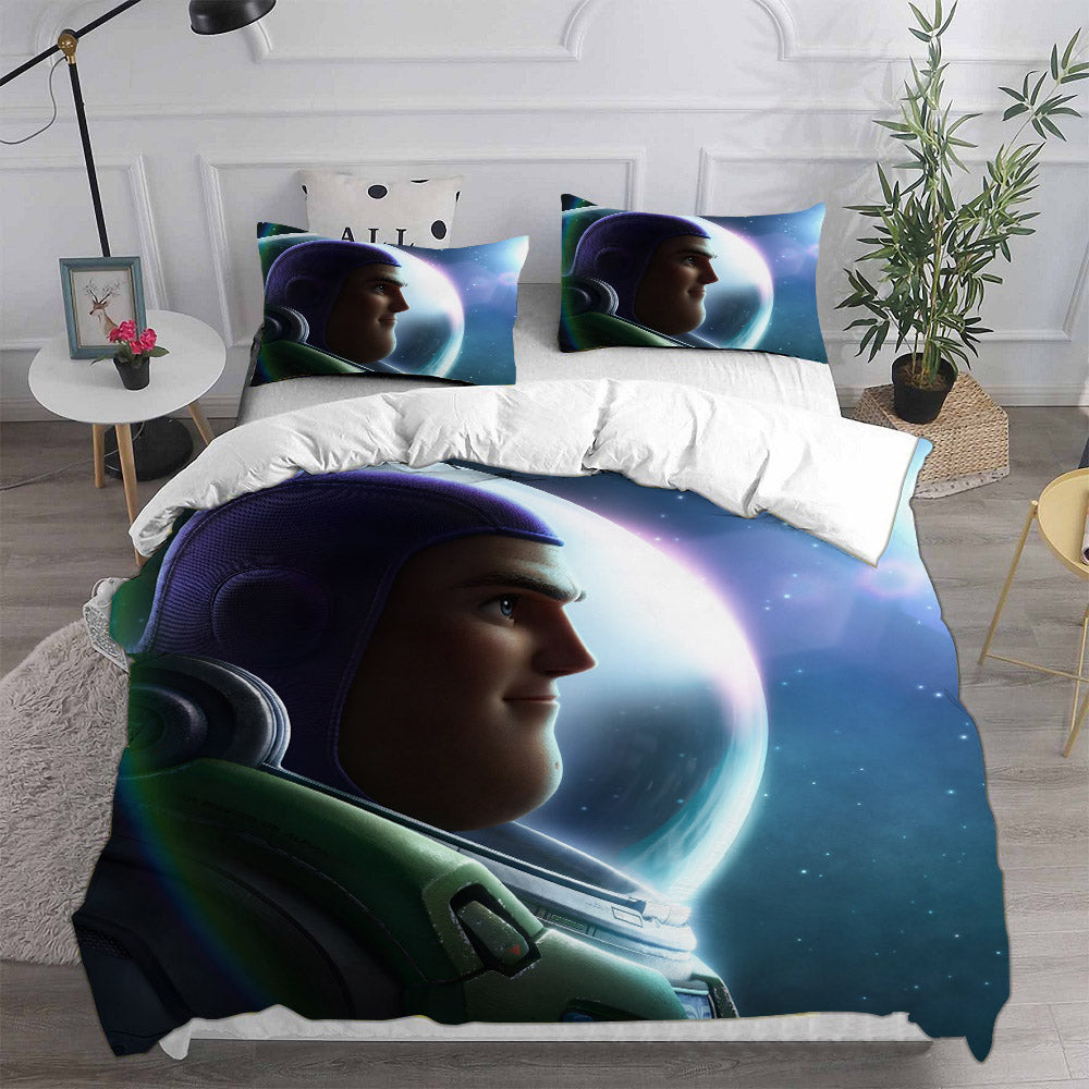 Lightyear Cosplay Bedding Set Duvet Cover Pillowcases Halloween Home Decor