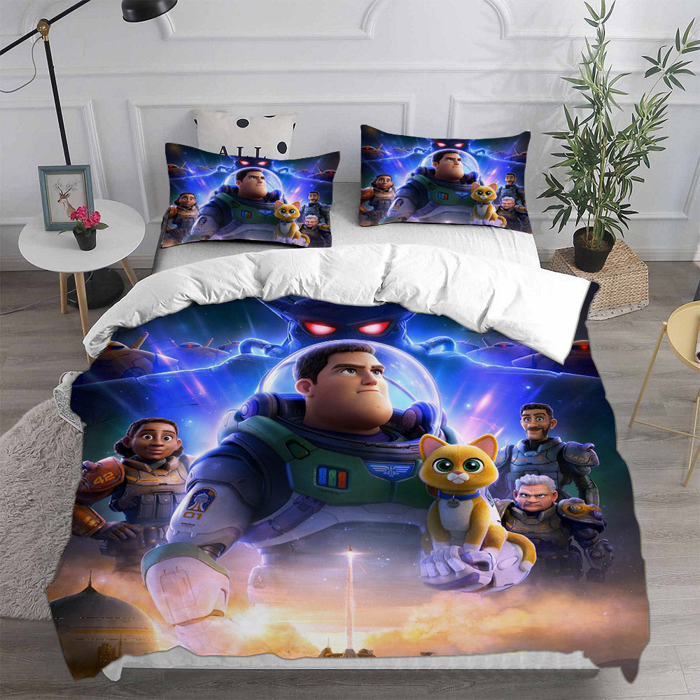 Lightyear Cosplay Bedding Set Duvet Cover Pillowcases Halloween Home Decor