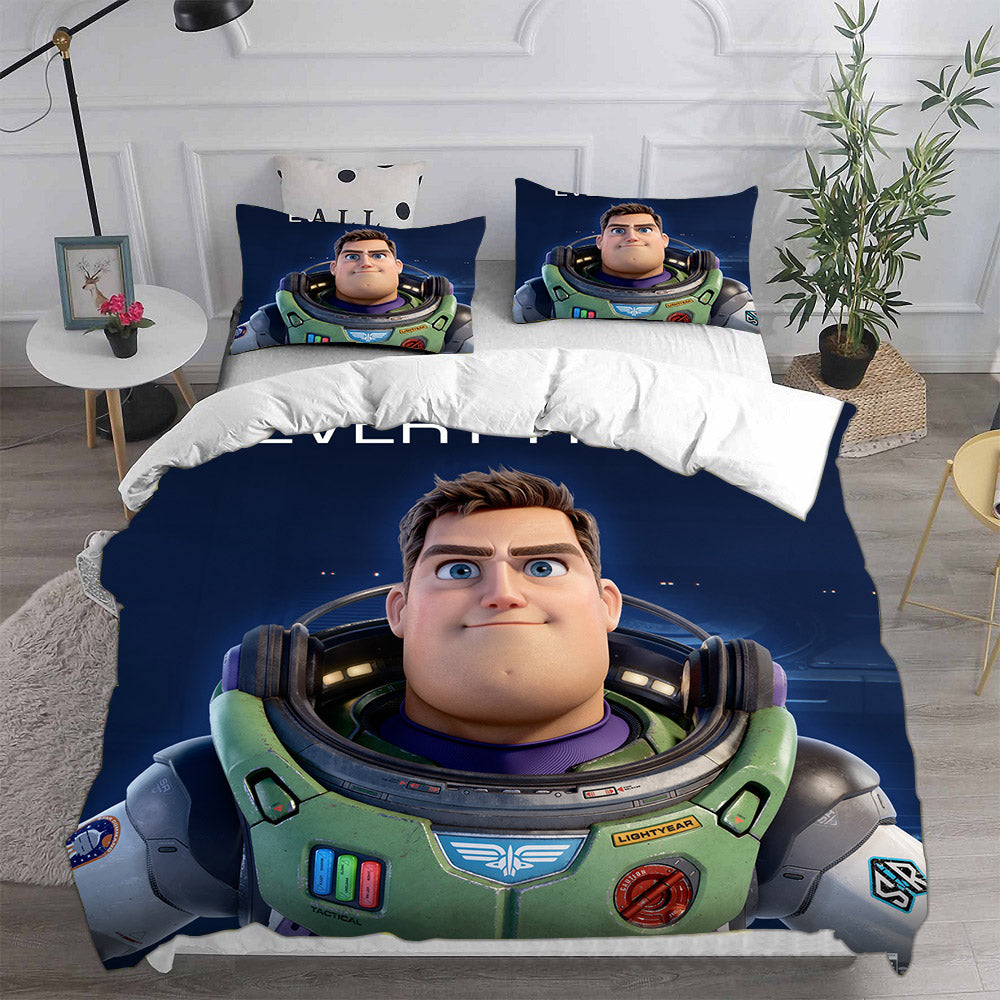 Lightyear Cosplay Bedding Set Duvet Cover Pillowcases Halloween Home Decor
