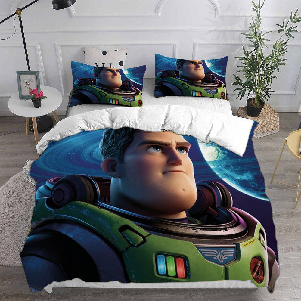 Lightyear Cosplay Bedding Set Duvet Cover Pillowcases Halloween Home Decor