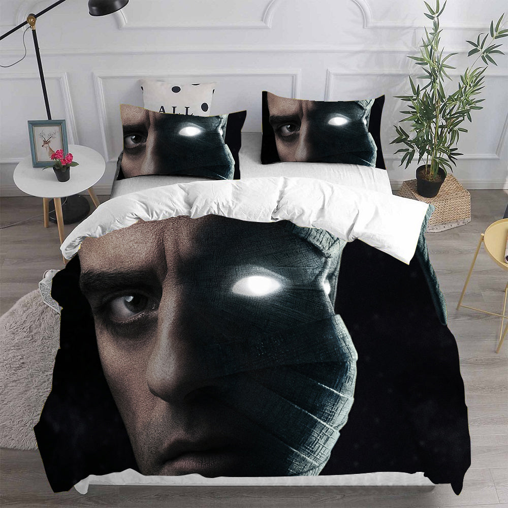 Moon Knight Cosplay Bedding Set Duvet Cover Pillowcases Halloween Home Decor