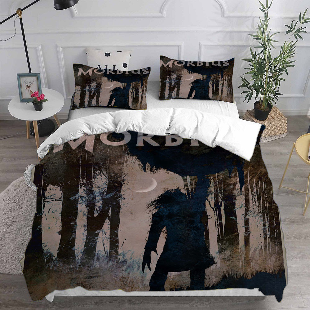 Morbius Cosplay Bedding Set Duvet Cover Pillowcases Halloween Home Decor