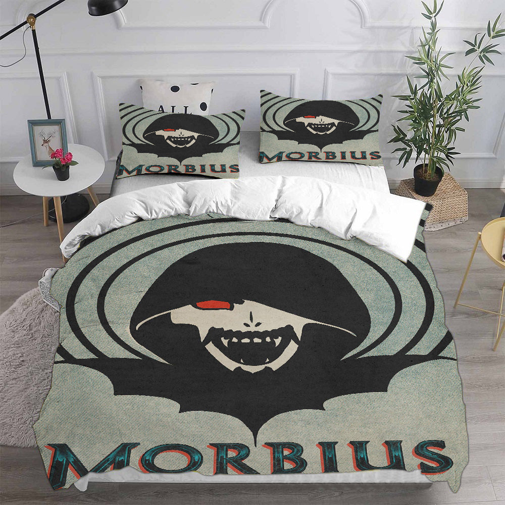 Morbius Cosplay Bedding Set Duvet Cover Pillowcases Halloween Home Decor