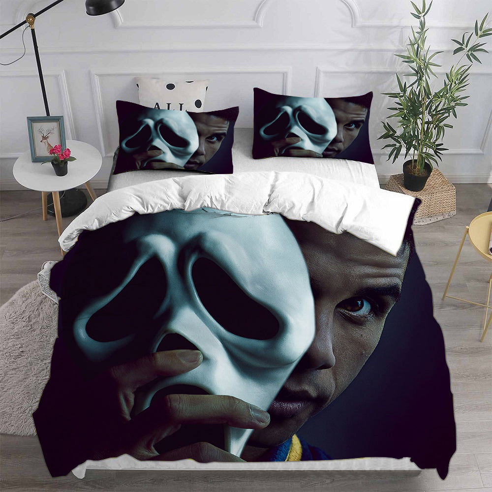 Scream Horror Movie Cosplay Bedding Set Duvet Cover Pillowcases Halloween Home Decor