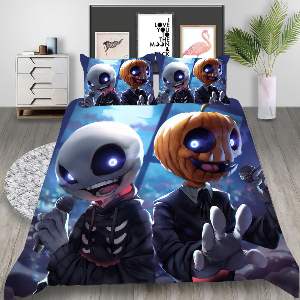 Friday Night Funkin Cosplay Bedding Set Duvet Cover Pillowcases Halloween Home Decor