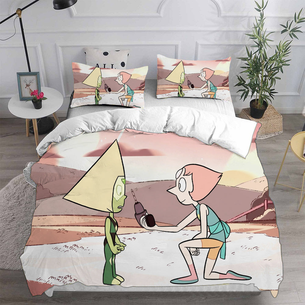 Steven Universe Cosplay Bedding Set Duvet Cover Pillowcases Halloween Home Decor