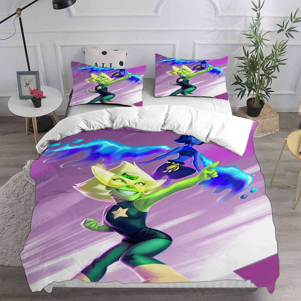 Steven Universe Cosplay Bedding Set Duvet Cover Pillowcases Halloween Home Decor
