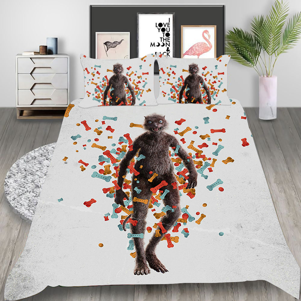 Suicide Squad 2 Harley Quinn Cosplay Bedding Set Duvet Cover Pillowcases Halloween Home Decor