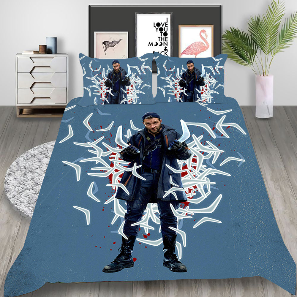 Suicide Squad 2 Harley Quinn Cosplay Bedding Set Duvet Cover Pillowcases Halloween Home Decor