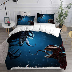 Venom 2 Cosplay Bedding Set Duvet Cover Pillowcases Halloween Home Decor