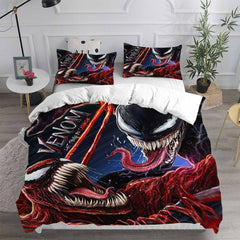 Venom 2 Cosplay Bedding Set Duvet Cover Pillowcases Halloween Home Decor