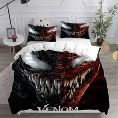 Venom 2 Cosplay Bedding Set Duvet Cover Pillowcases Halloween Home Decor