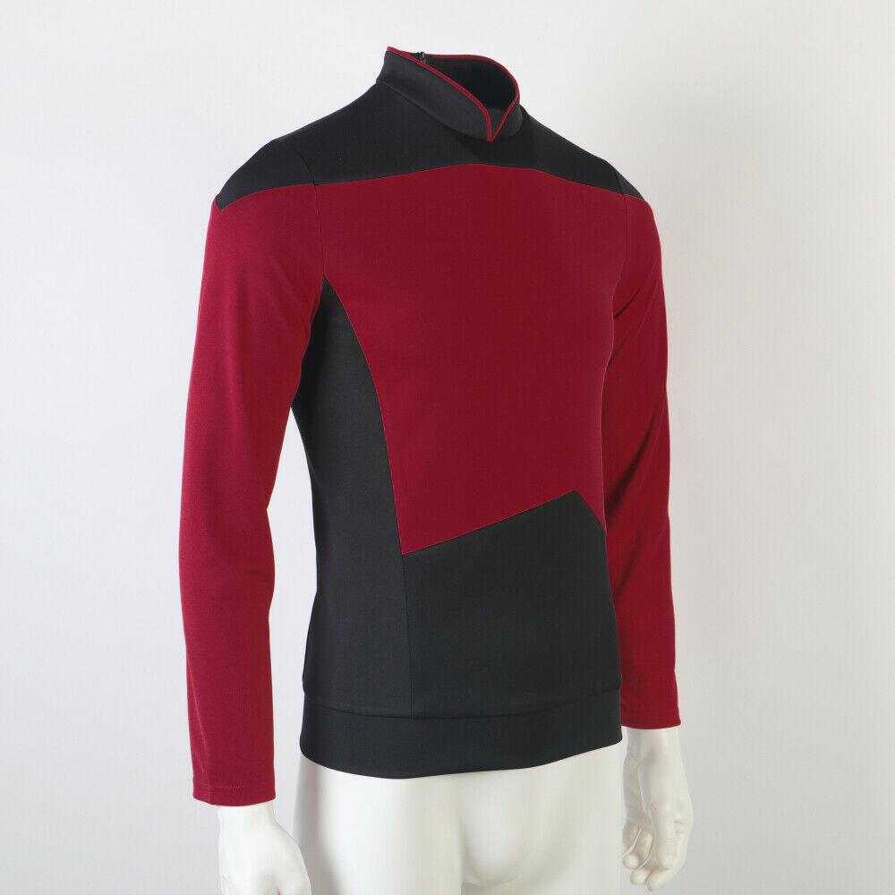 Star Trek  The Next Generation TNG Picard Cosplay Uniform Top Shirt