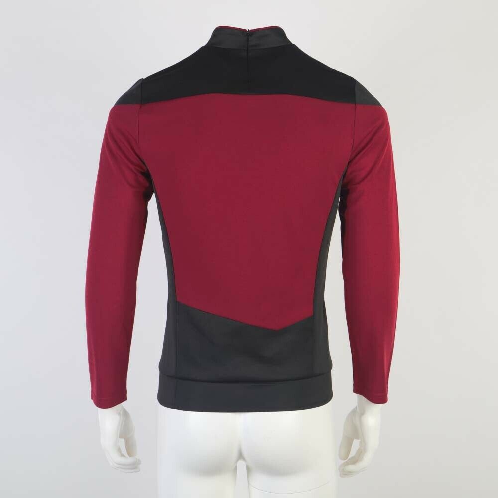 Star Trek  The Next Generation TNG Picard Cosplay Uniform Top Shirt